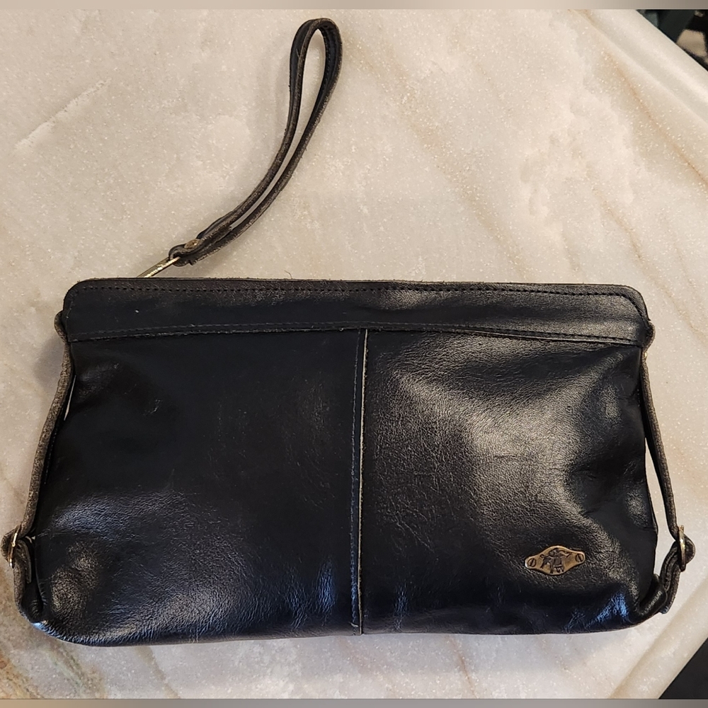 Vintage Leather Purse (Wristlet)